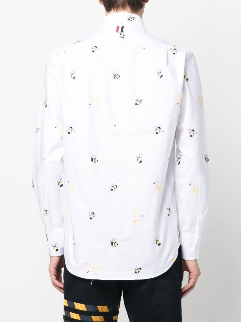 White Birds and Bees Long Sleeve Shirt
