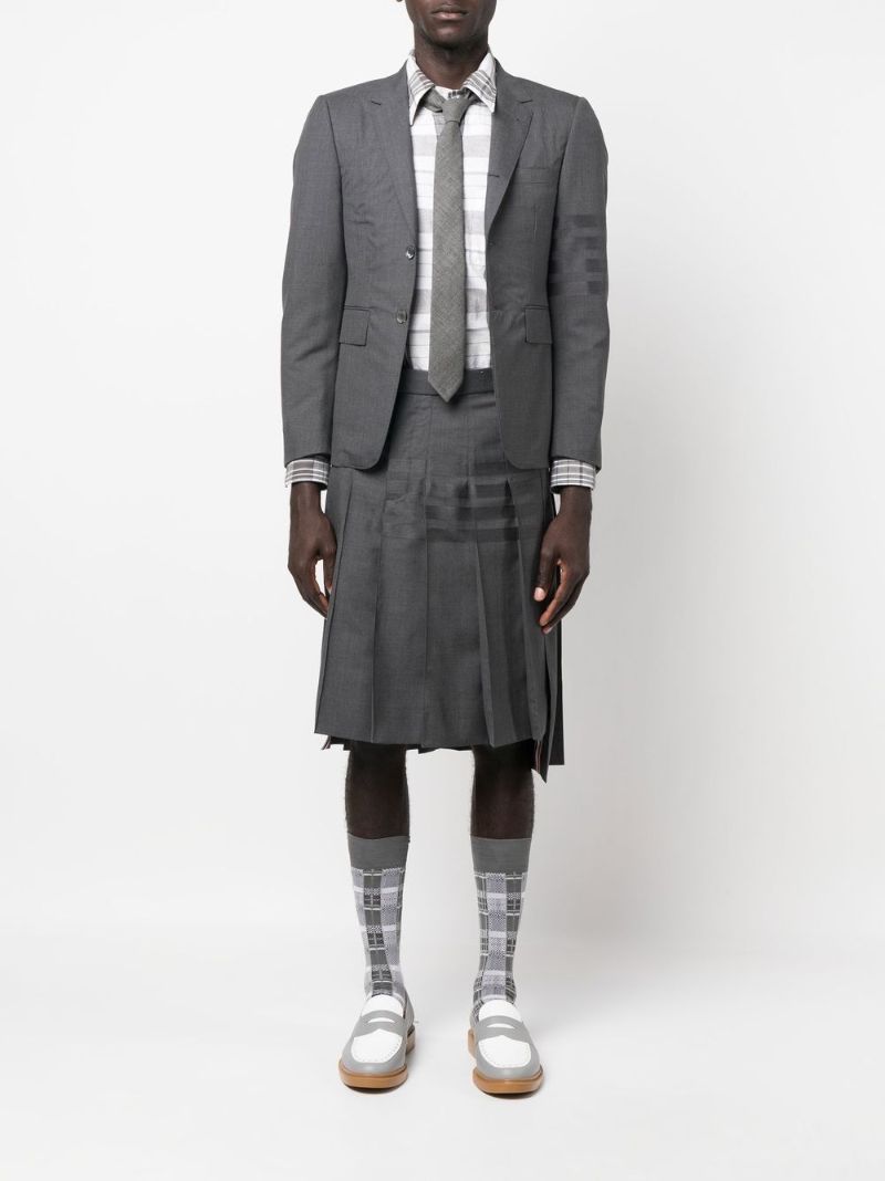 Grey Check Print Cotton Shirt