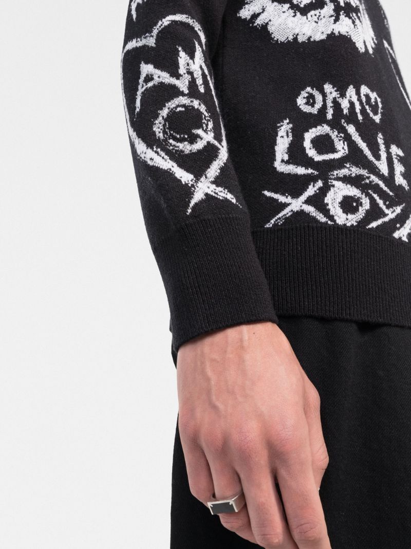 Black Tree Graffiti Sweater