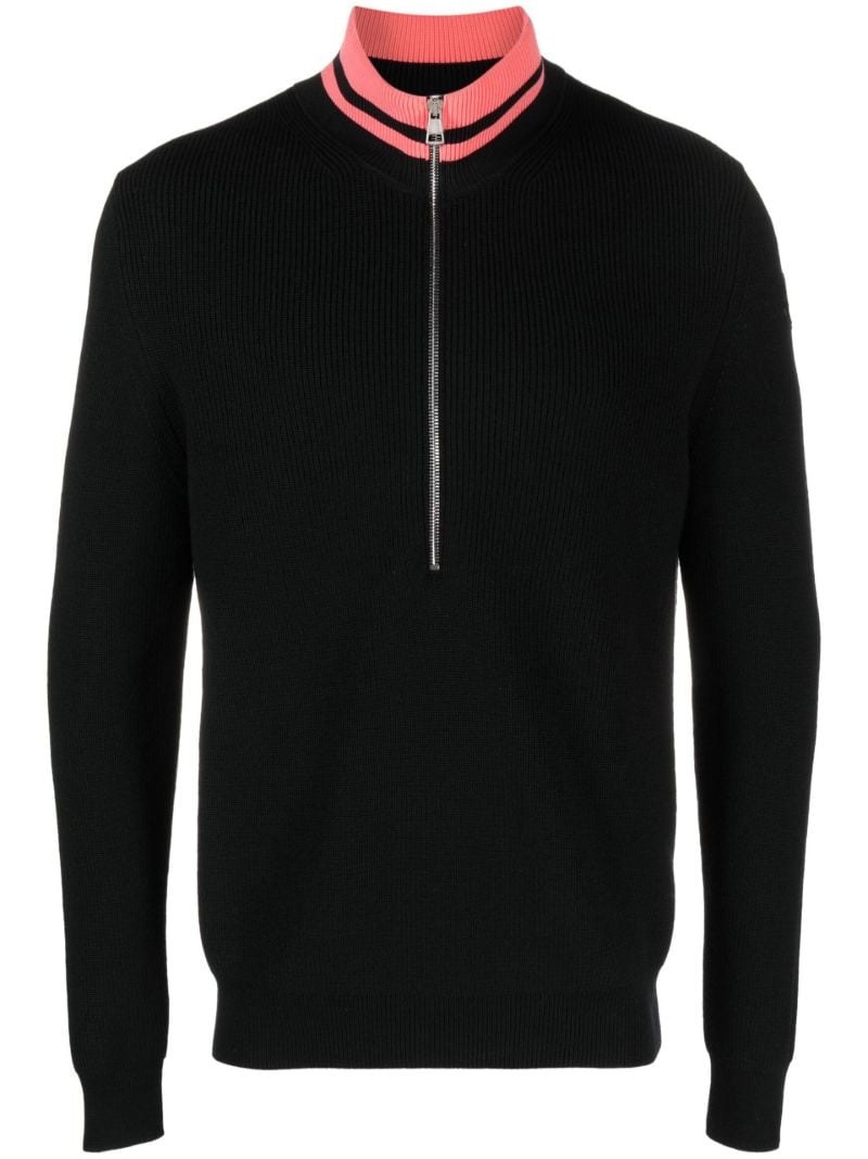 Black Turtleneck Wool Sweater