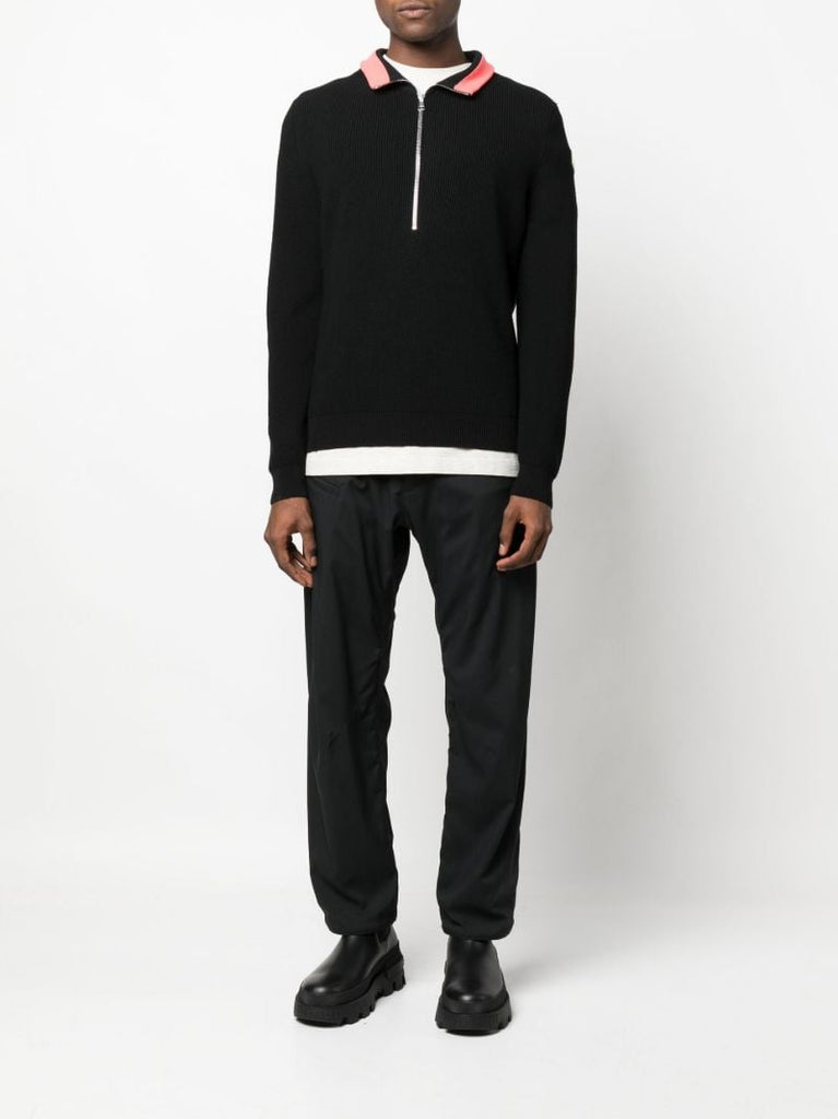 Black Turtleneck Wool Sweater