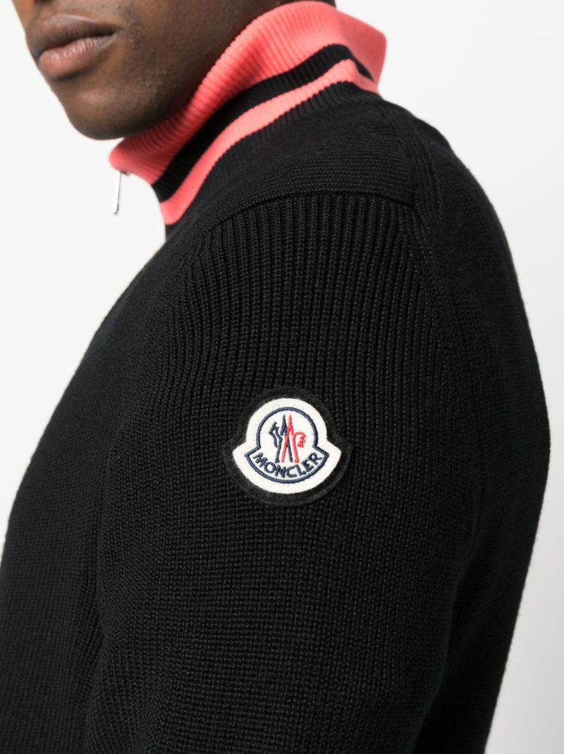 Black Turtleneck Wool Sweater