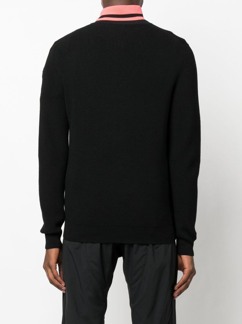 Black Turtleneck Wool Sweater