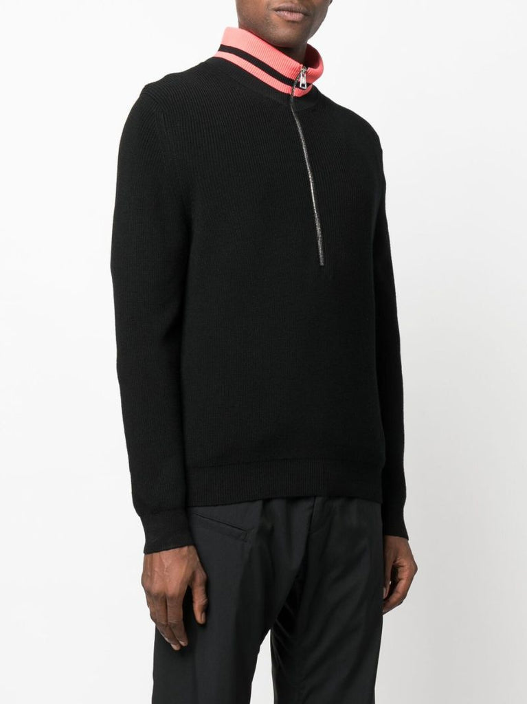 Black Turtleneck Wool Sweater