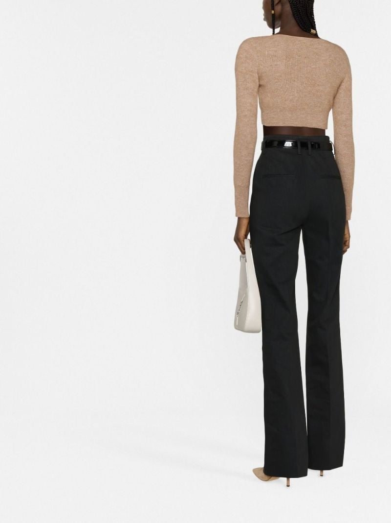 Black High-rise Tailored Jeans