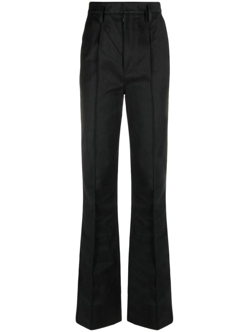 Black High-rise Tailored Jeans