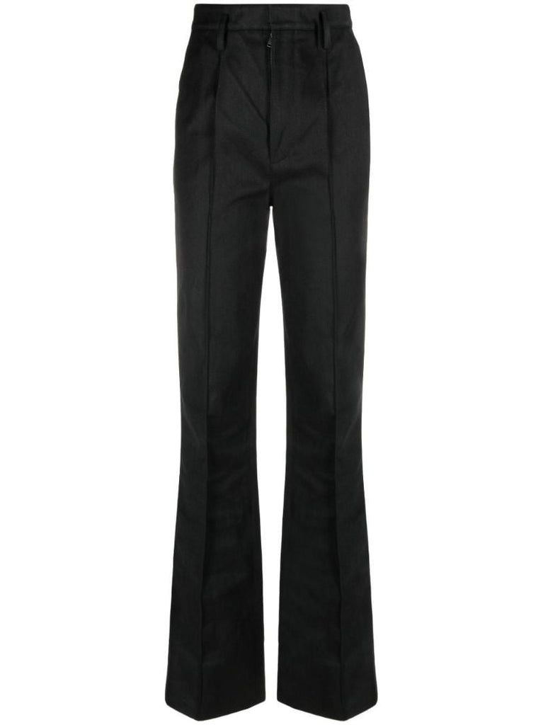 Black High-rise Tailored Jeans