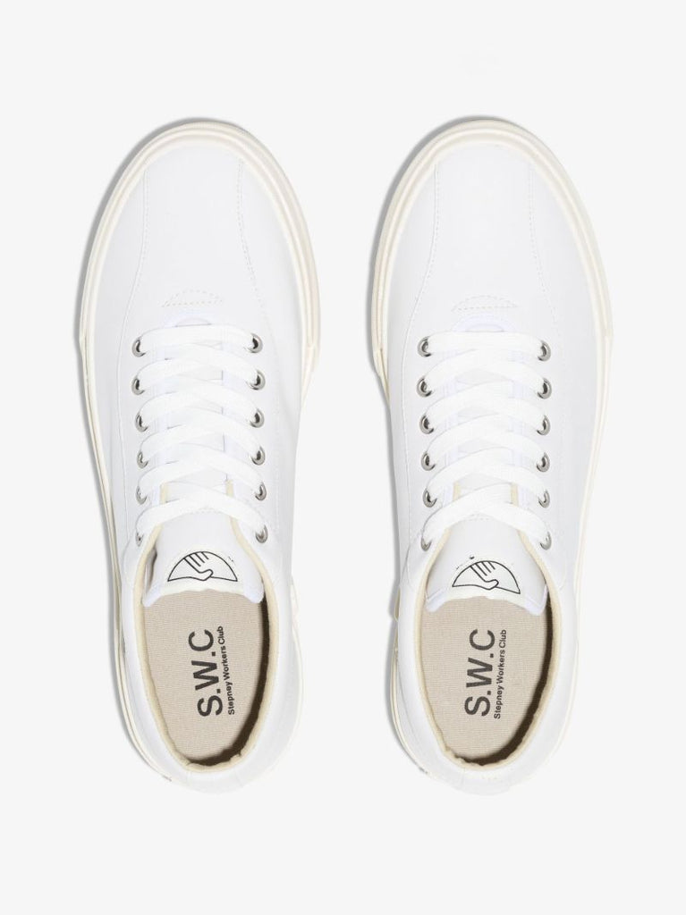 White Dellow Low-top Leather Sneakers