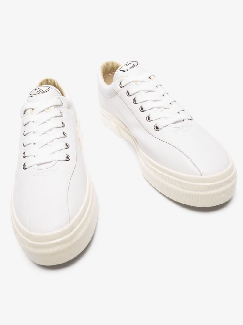 White Dellow Low-top Leather Sneakers