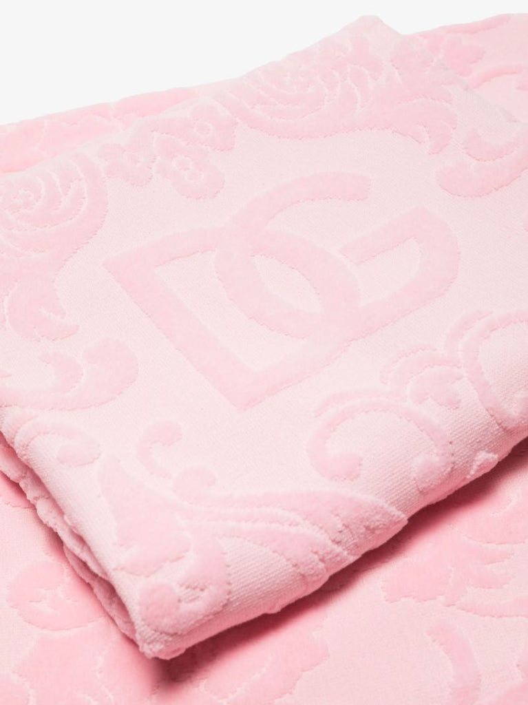 Pink Logo Jacquard Towel Set