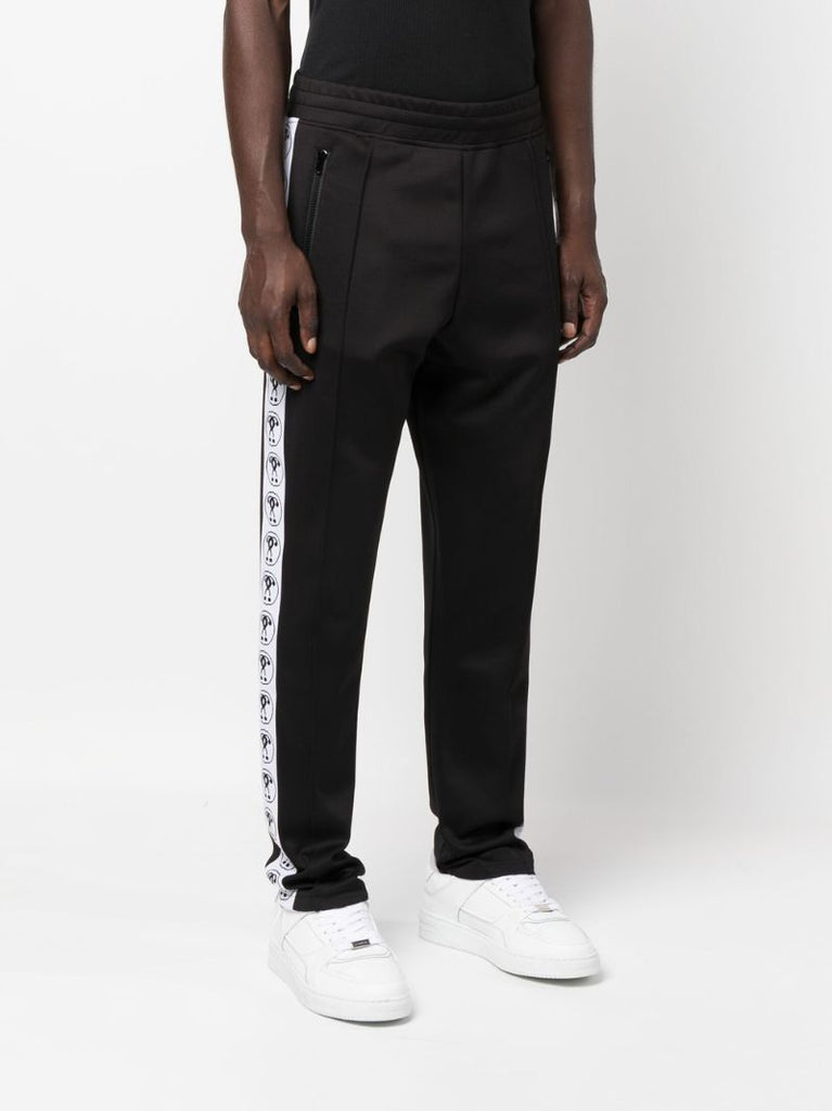 Black Double Question Logo Track Pants