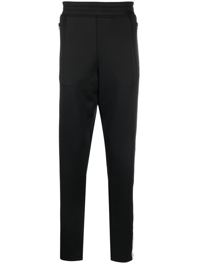 Black Double Question Logo Track Pants