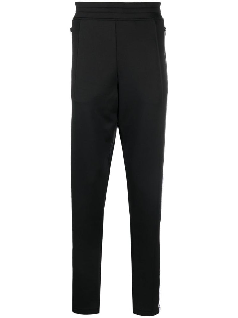 Black Double Question Logo Track Pants