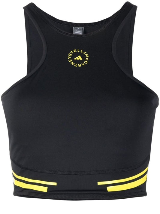 Black Truepace Running Crop Top