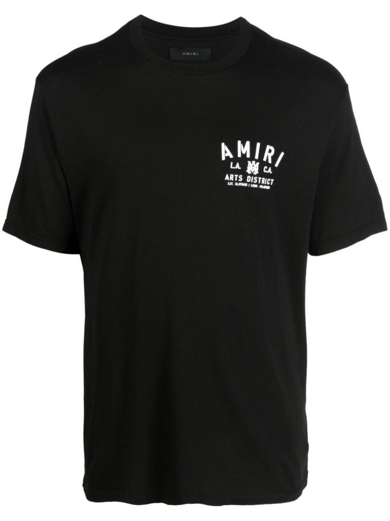 Black Stencil Print T-shirt