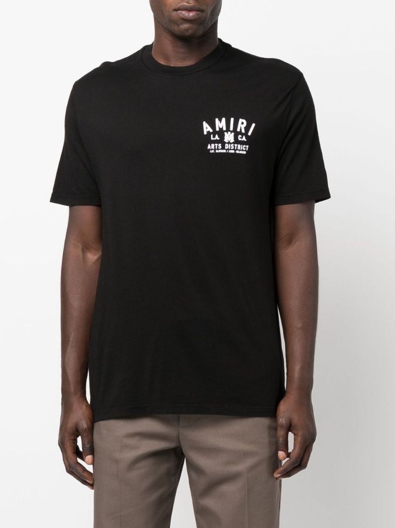 Black Stencil Print T-shirt