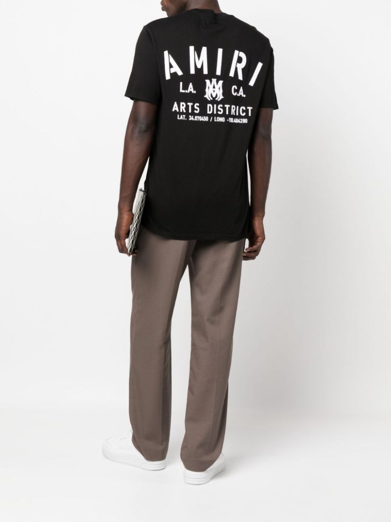 Black Stencil Print T-shirt