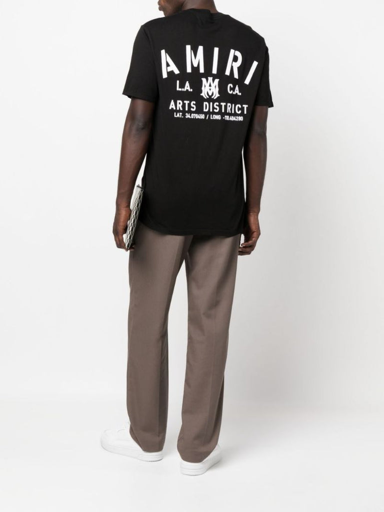 Black Stencil Print T-shirt