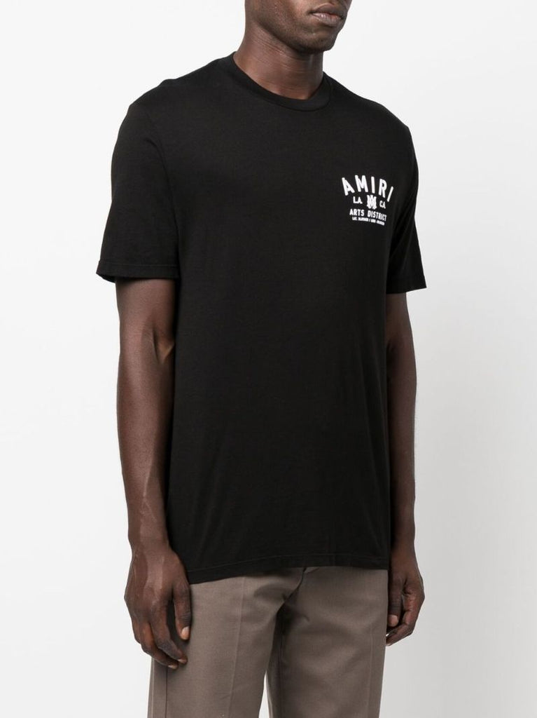 Black Stencil Print T-shirt