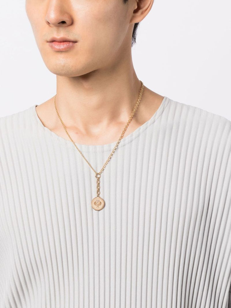 18k Yellow Gold Protection Lariat Necklace