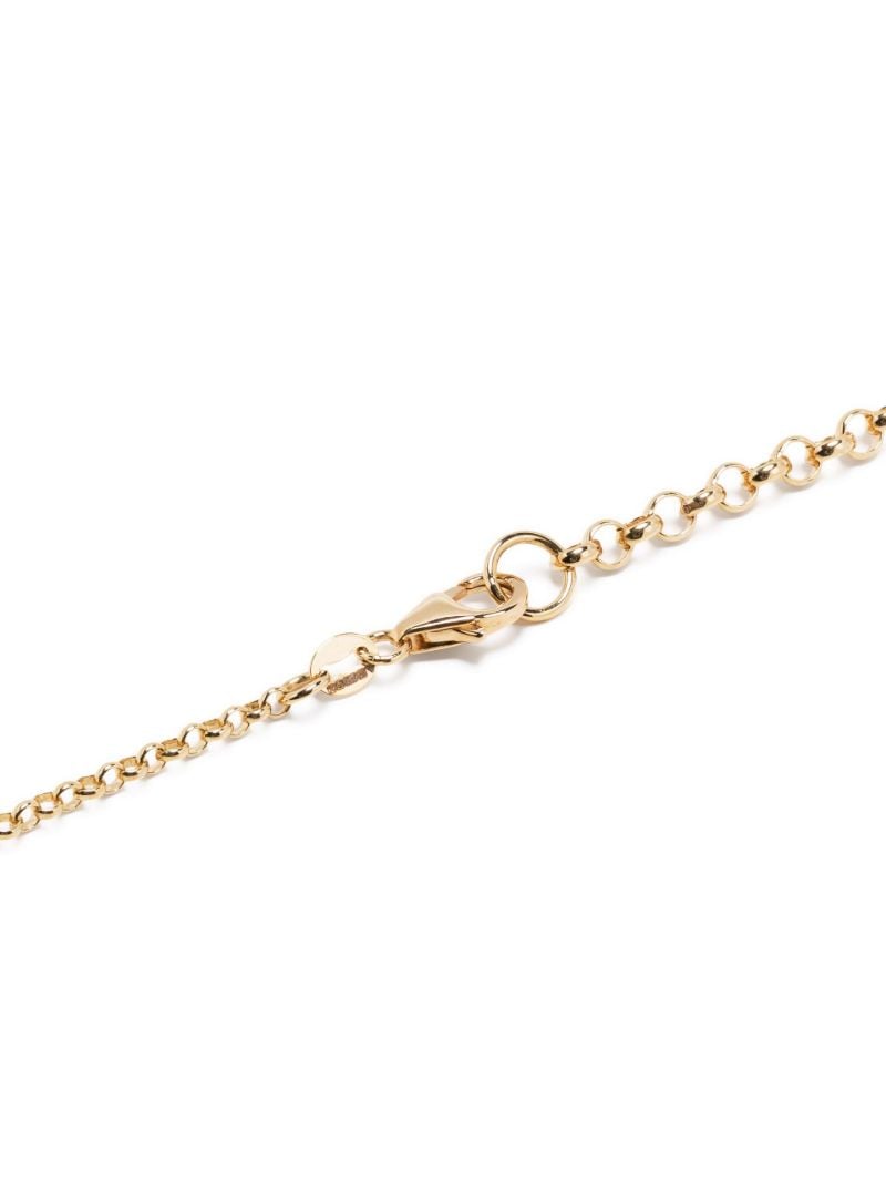 18k Yellow Gold Karma Diamond Necklace