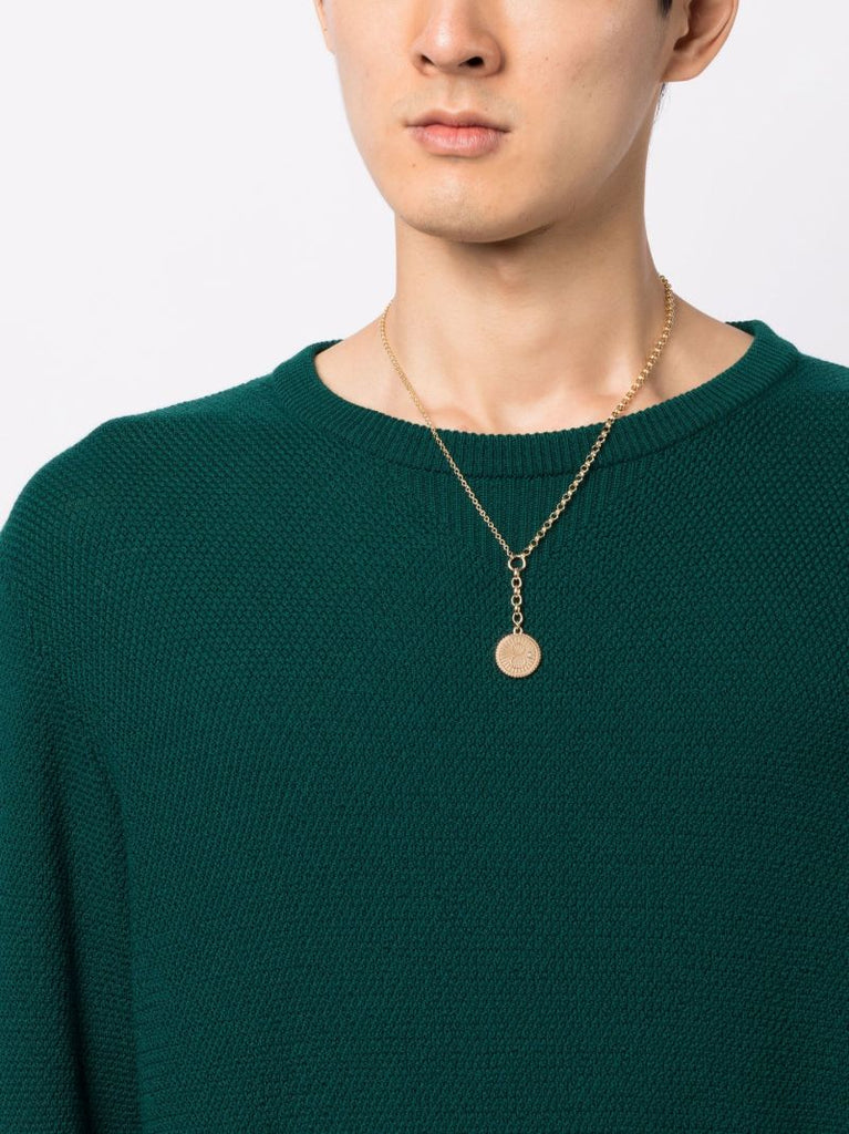 18k Yellow Gold Karma Diamond Necklace