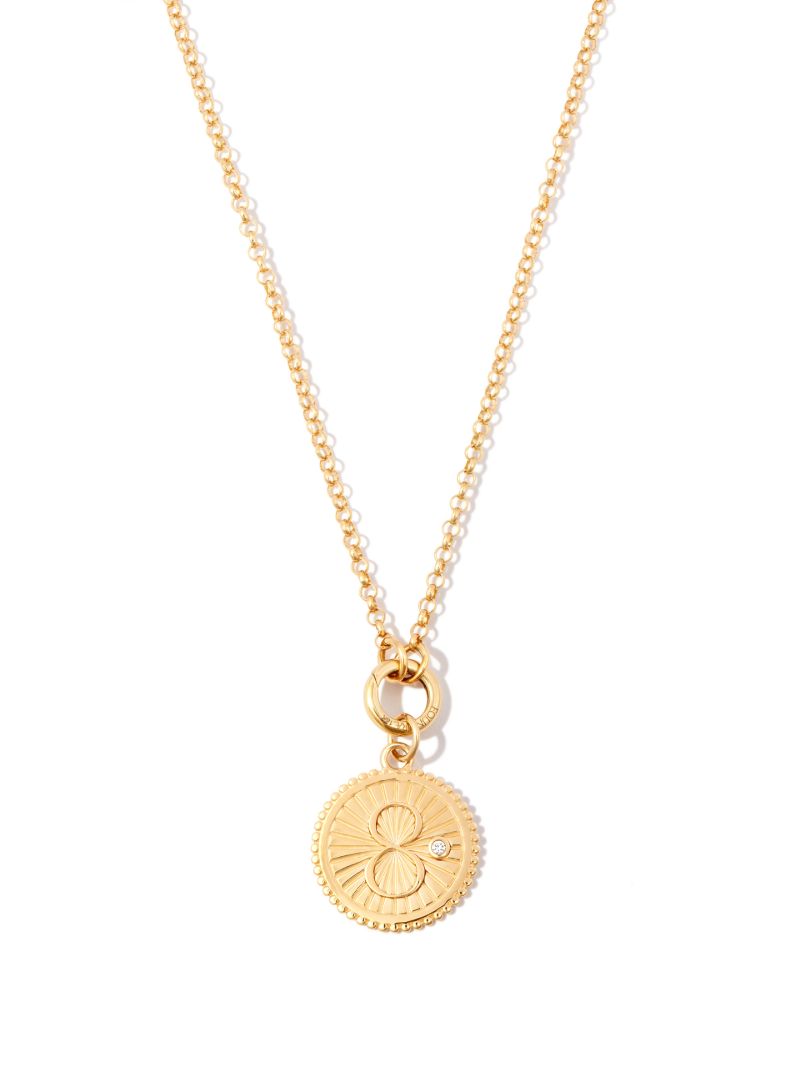 18k Yellow Gold Karma Medium Medallion Charm