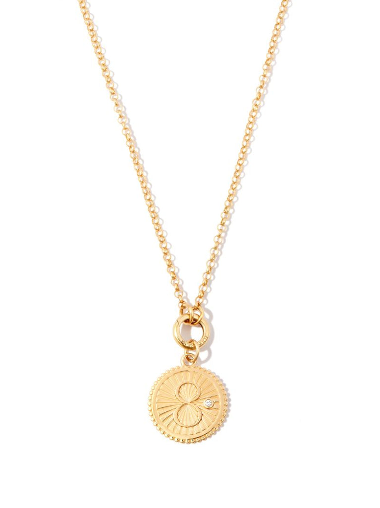 18k Yellow Gold Karma Medium Medallion Charm