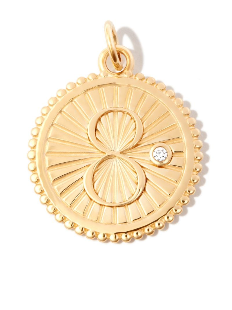 18k Yellow Gold Karma Medium Medallion Charm