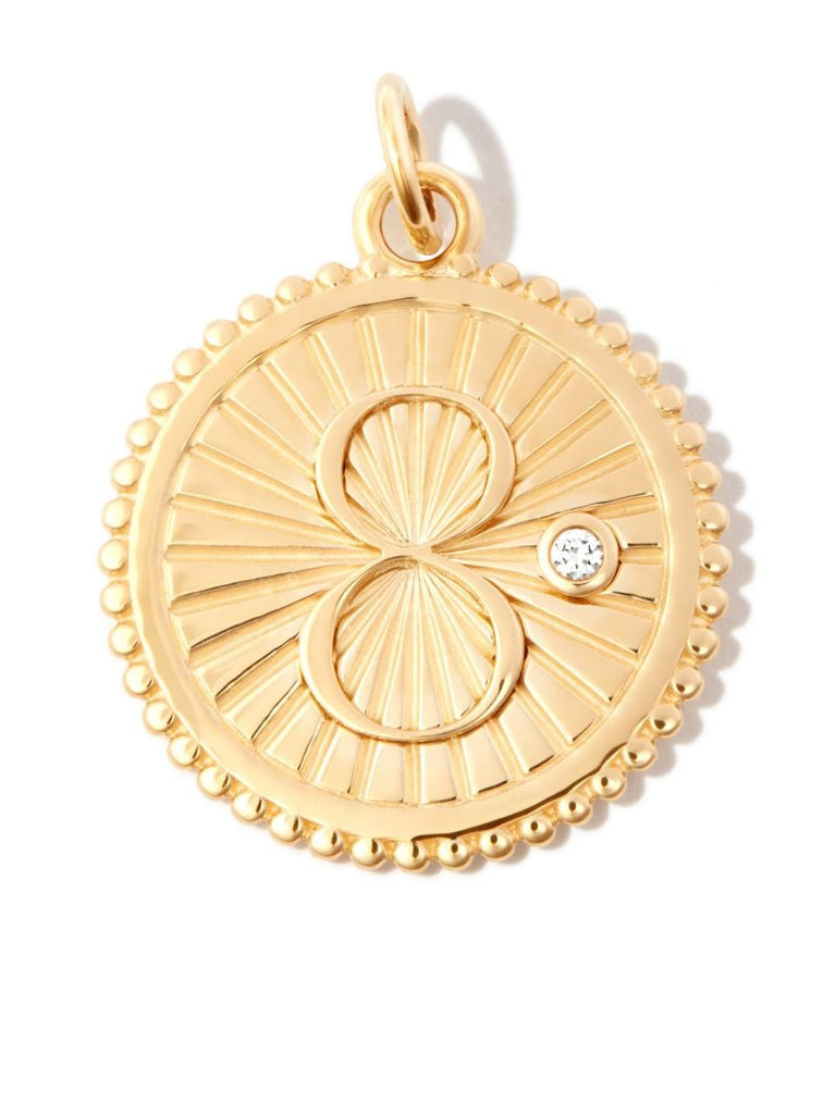 18k Yellow Gold Karma Medium Medallion Charm