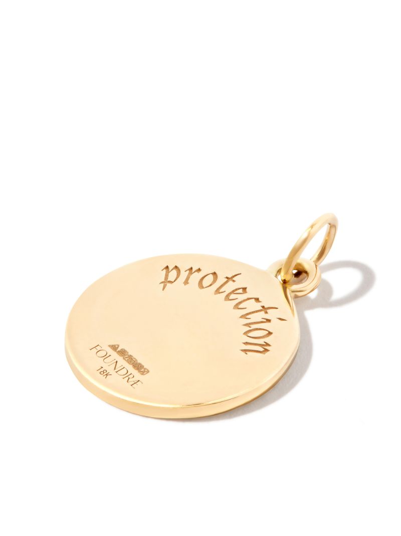 18k Yellow Gold Protection Petite Scarab Medallion