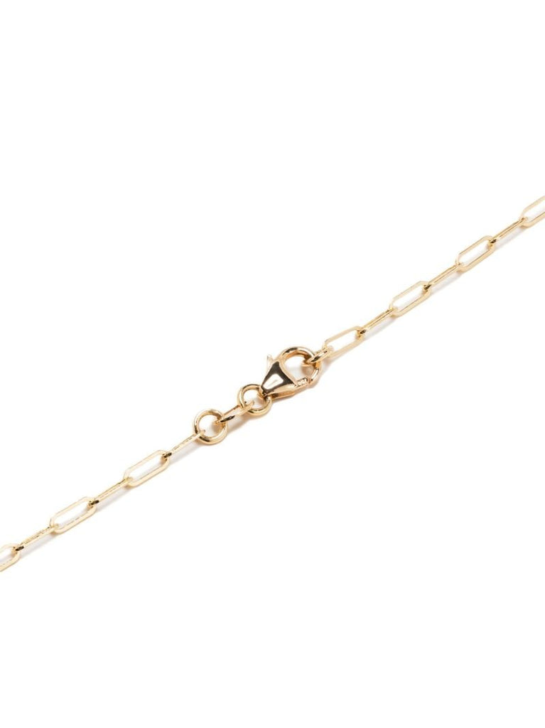 18k Yellow Gold Four Heart Clover Diamond Necklace