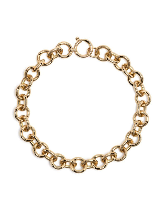 18k Yellow Gold Midsized Mixed Link Bracelet