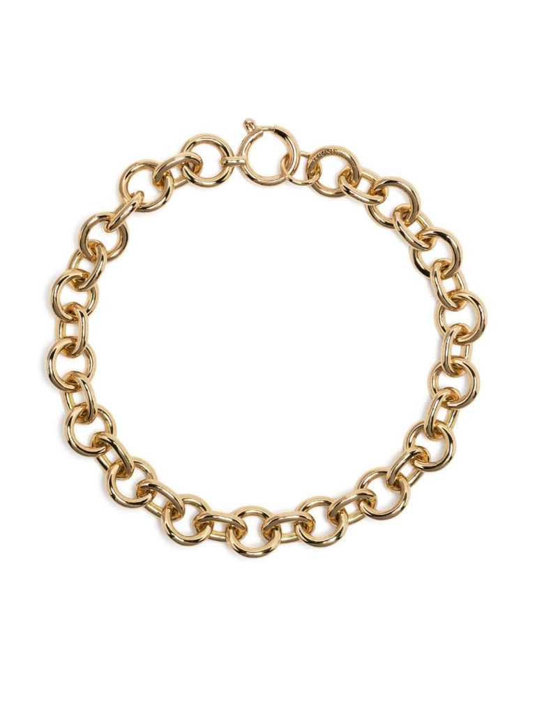 18k Yellow Gold Midsized Mixed Link Bracelet