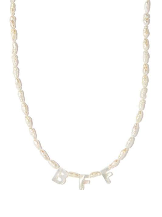 9k Yellow Gold Bff Mother-of-pearl Necklace