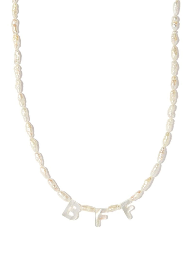 9k Yellow Gold Bff Mother-of-pearl Necklace