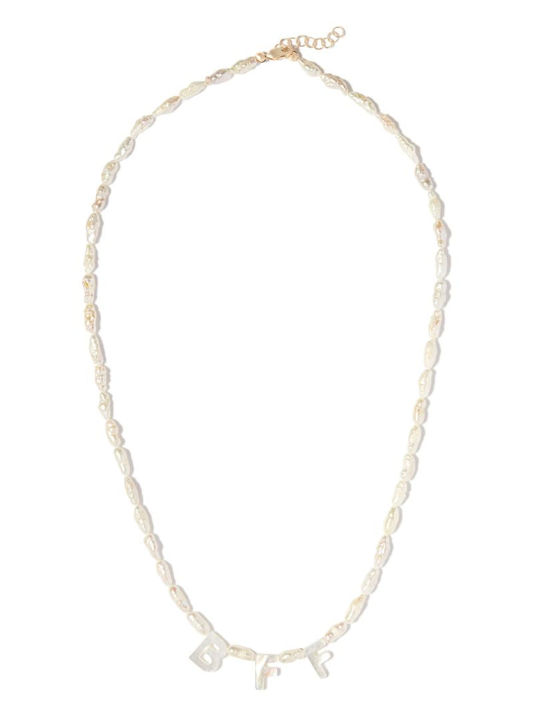 9k Yellow Gold Bff Mother-of-pearl Necklace
