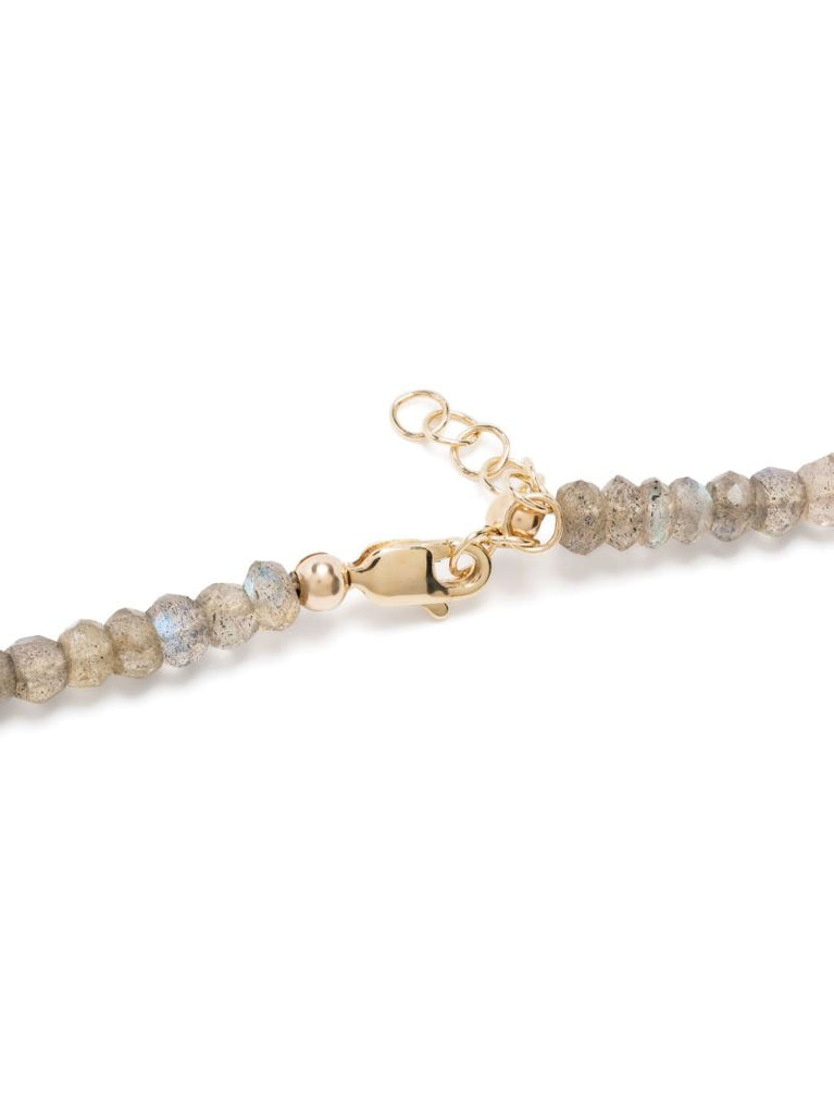 9k Yellow Gold the Starry Eyed Beaded Necklace