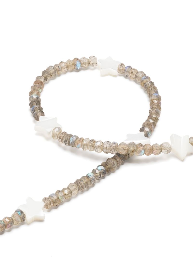 9k Yellow Gold the Starry Eyed Beaded Necklace