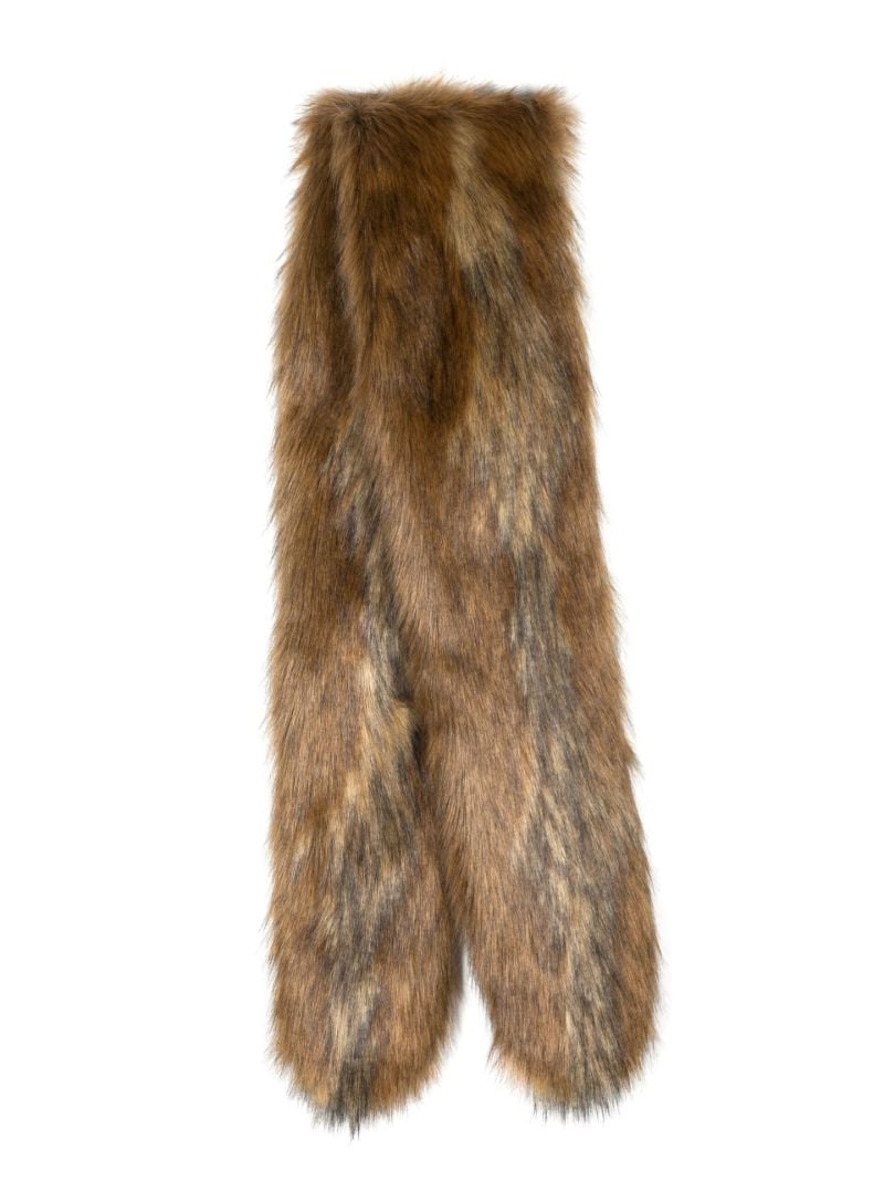 Brown Savage Faux Fur Scarf