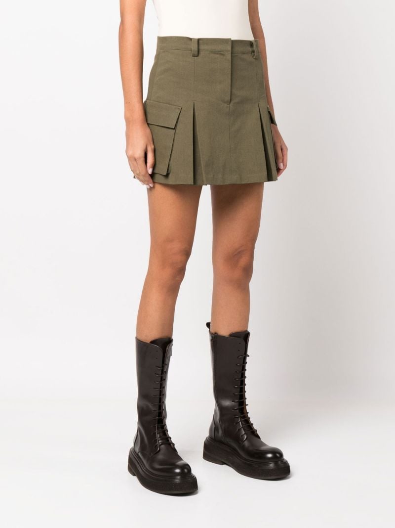 Green Audrey Cargo Mini Skirt