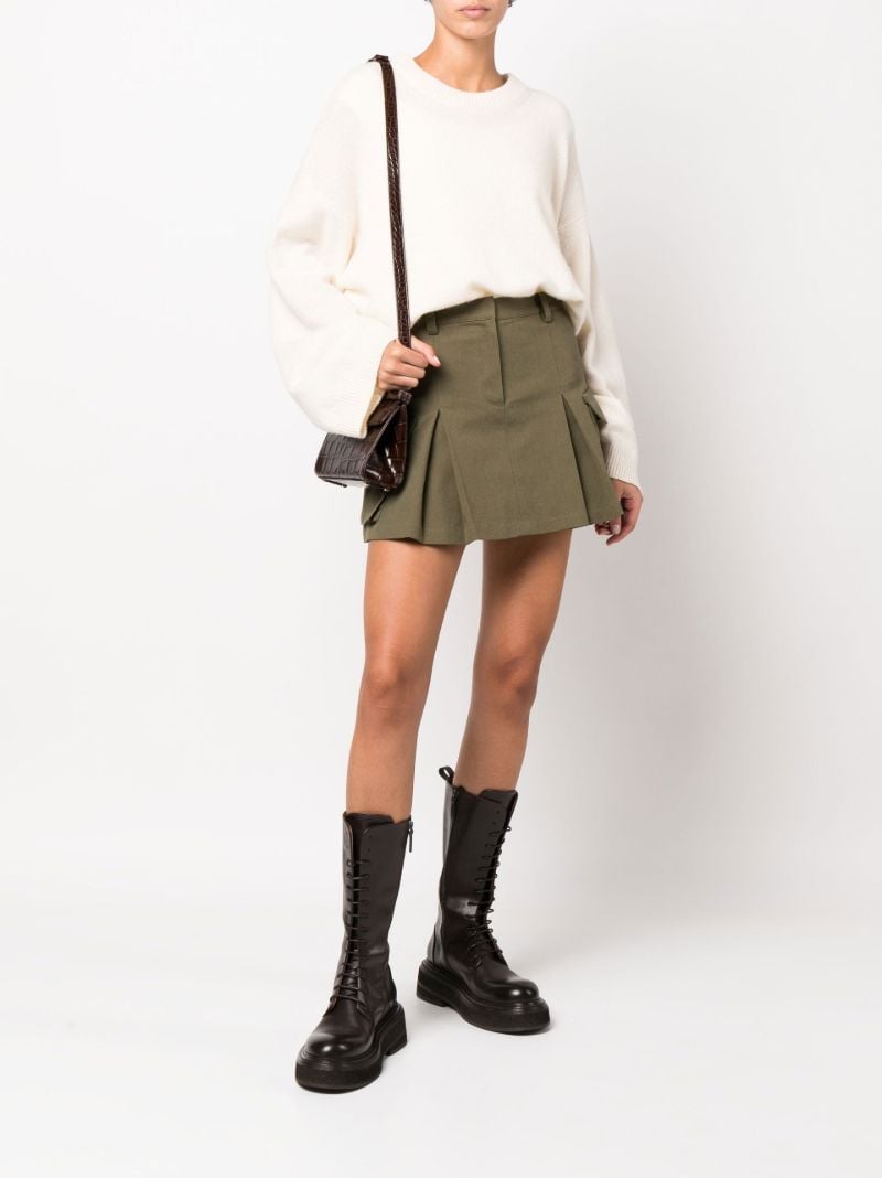 Green Audrey Cargo Mini Skirt