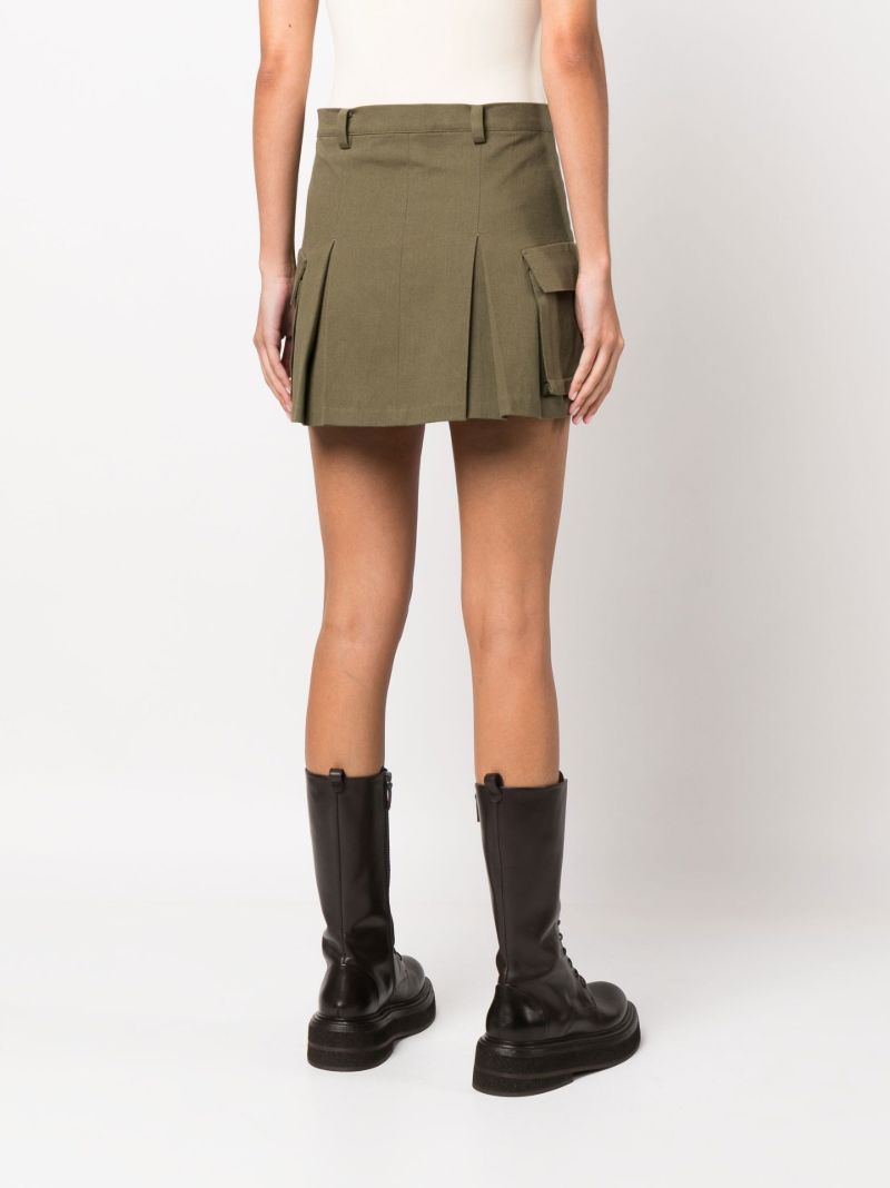 Green Audrey Cargo Mini Skirt