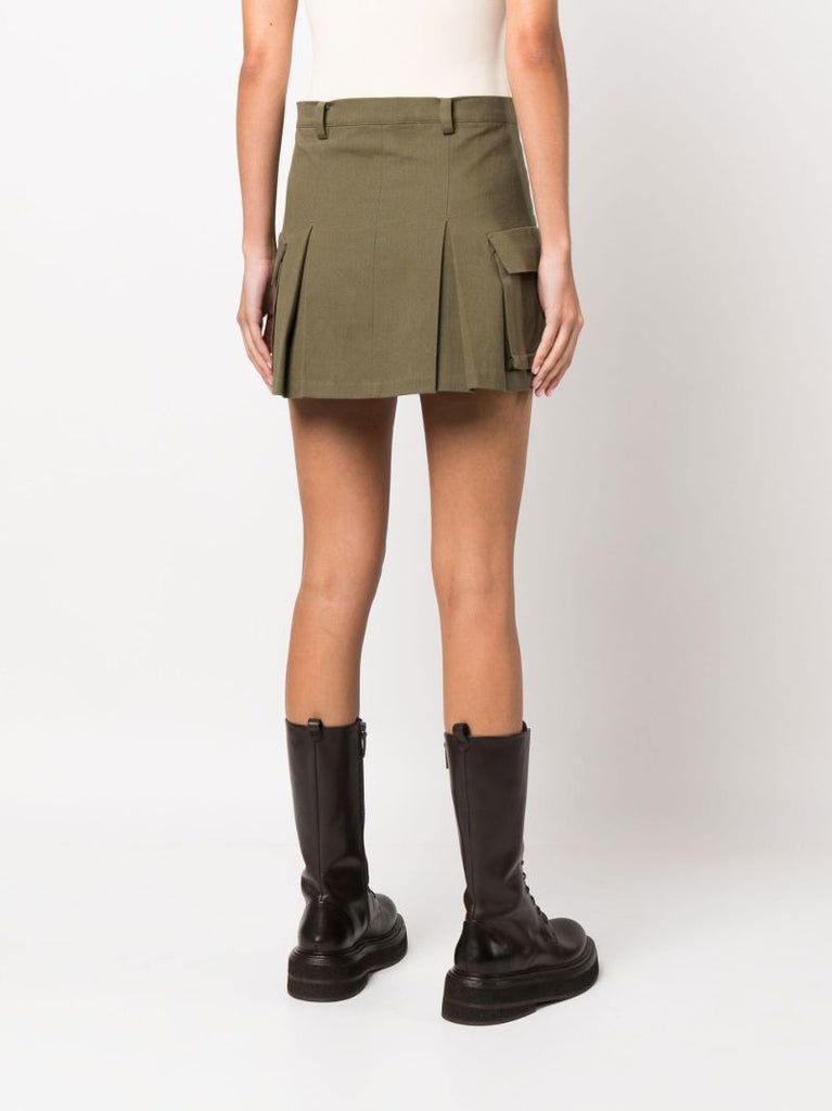 Green Audrey Cargo Mini Skirt
