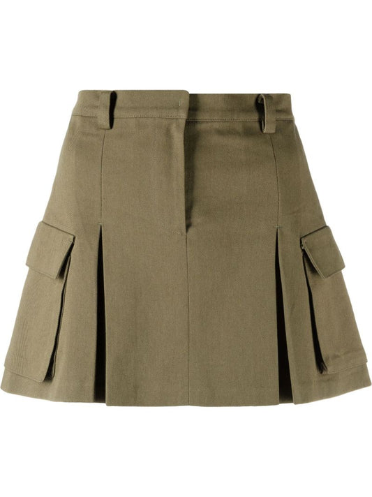 Green Audrey Cargo Mini Skirt