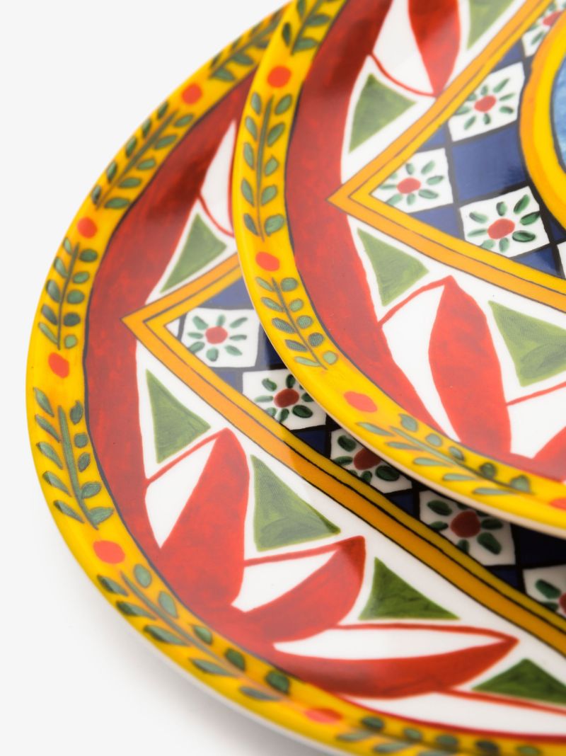 Multicolour Dinner Plate Set