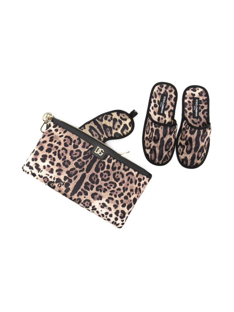 Black Comfort Slippers and Eye Mask Set