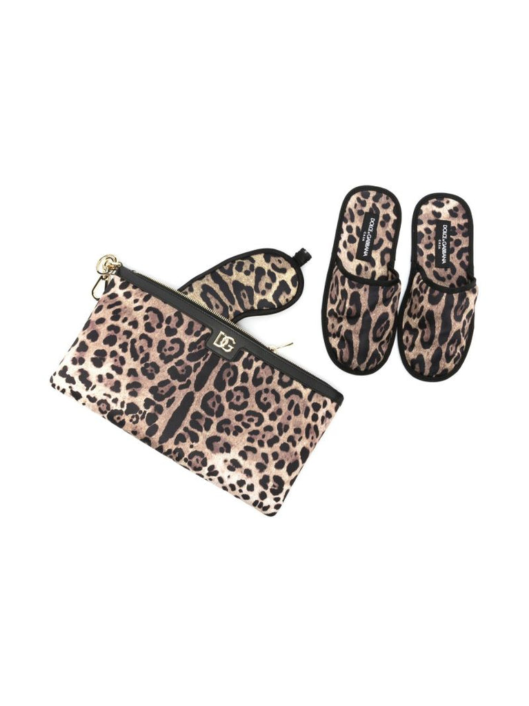 Black Comfort Slippers and Eye Mask Set
