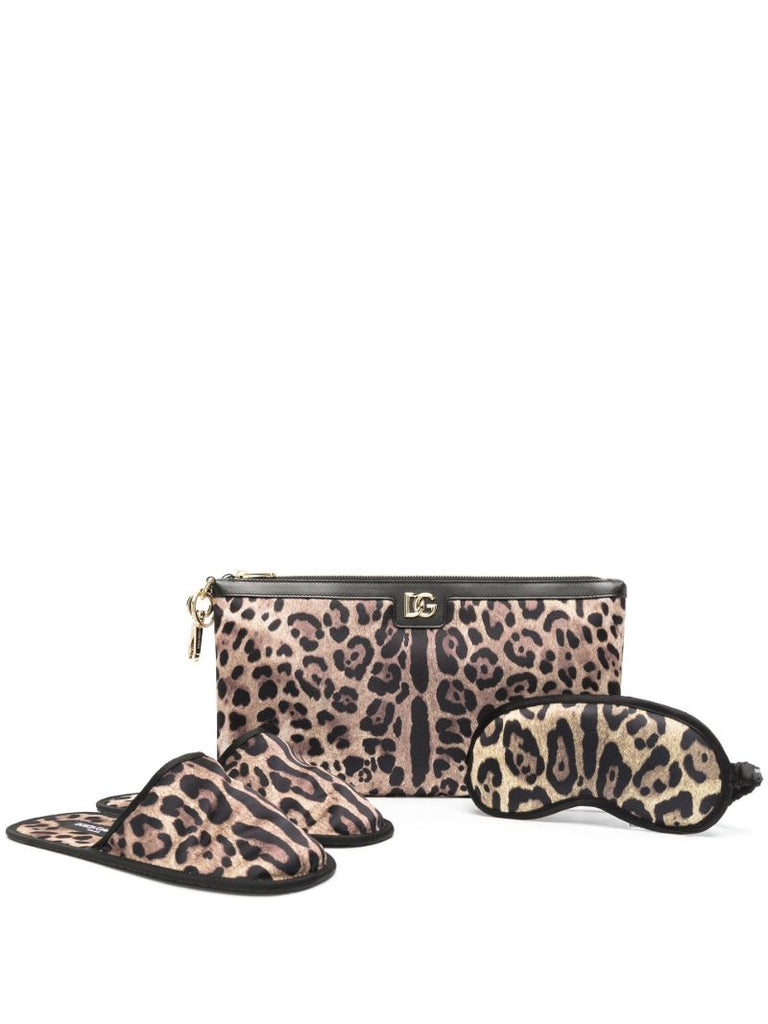 Black Comfort Slippers and Eye Mask Set