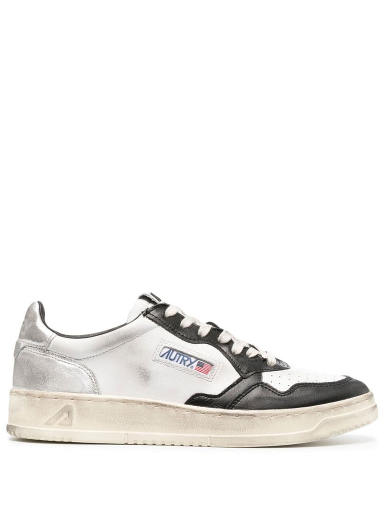 White Super Vintage Leather Sneakers